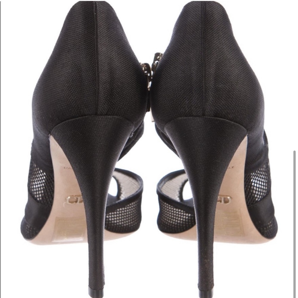 Christian Dior Mesh Cutout Heels - Picture 4 of 4